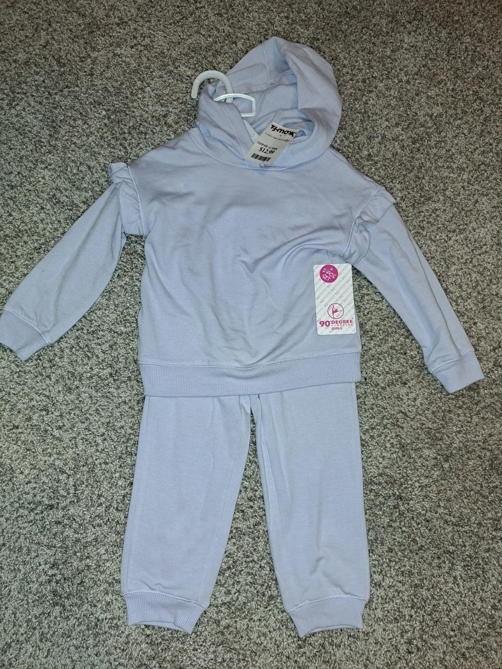 90 Degree By Reflex Lilac Girls Hooded Top